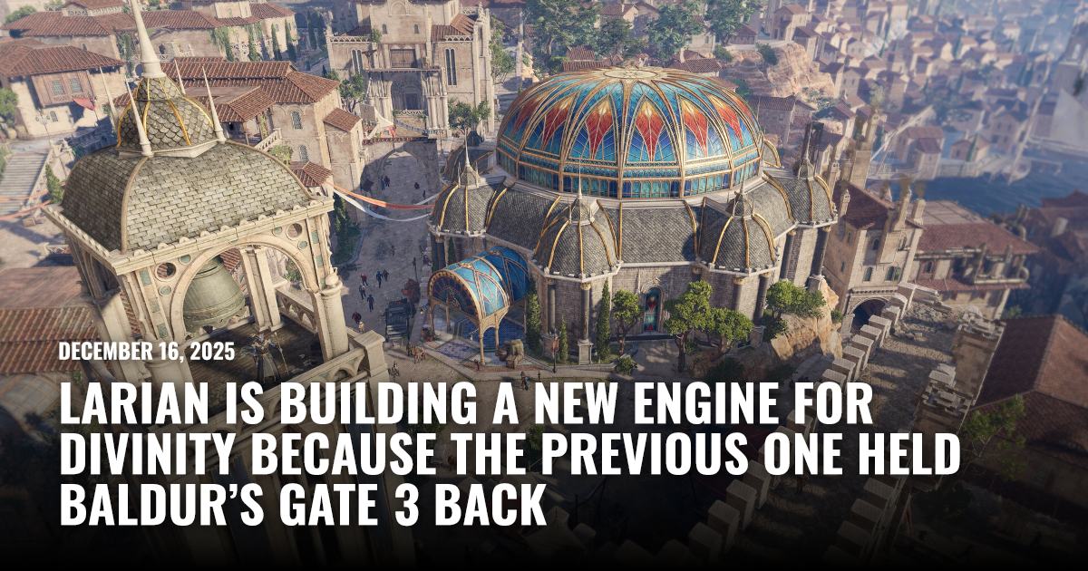 Featured image for Larian Develops New Engine to Elevate Divinity Beyond Baldur’s Gate 3