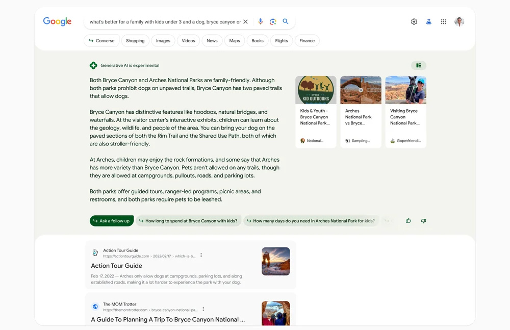 Google's AI-Powered Search Results: Impact on Unenrolled Users