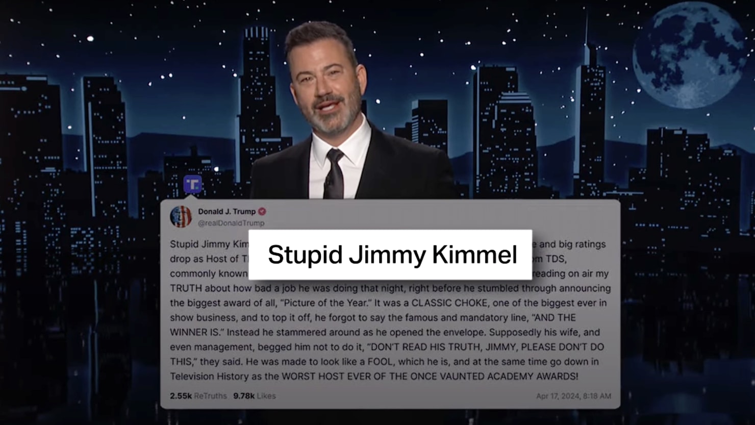 Featured image for "Kimmel and Trump's Ongoing Feud: A Recap"
