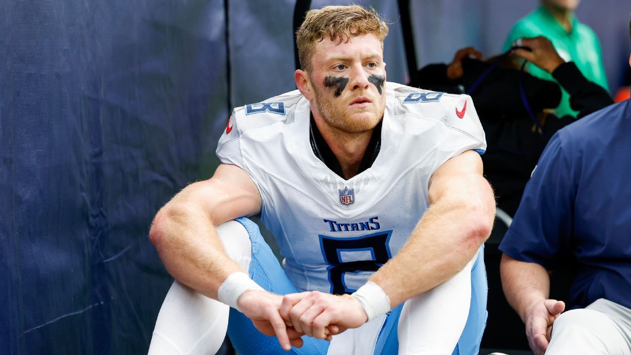 "Titans QB Will Levis Sidelined with Foot Injury During Texans Clash"