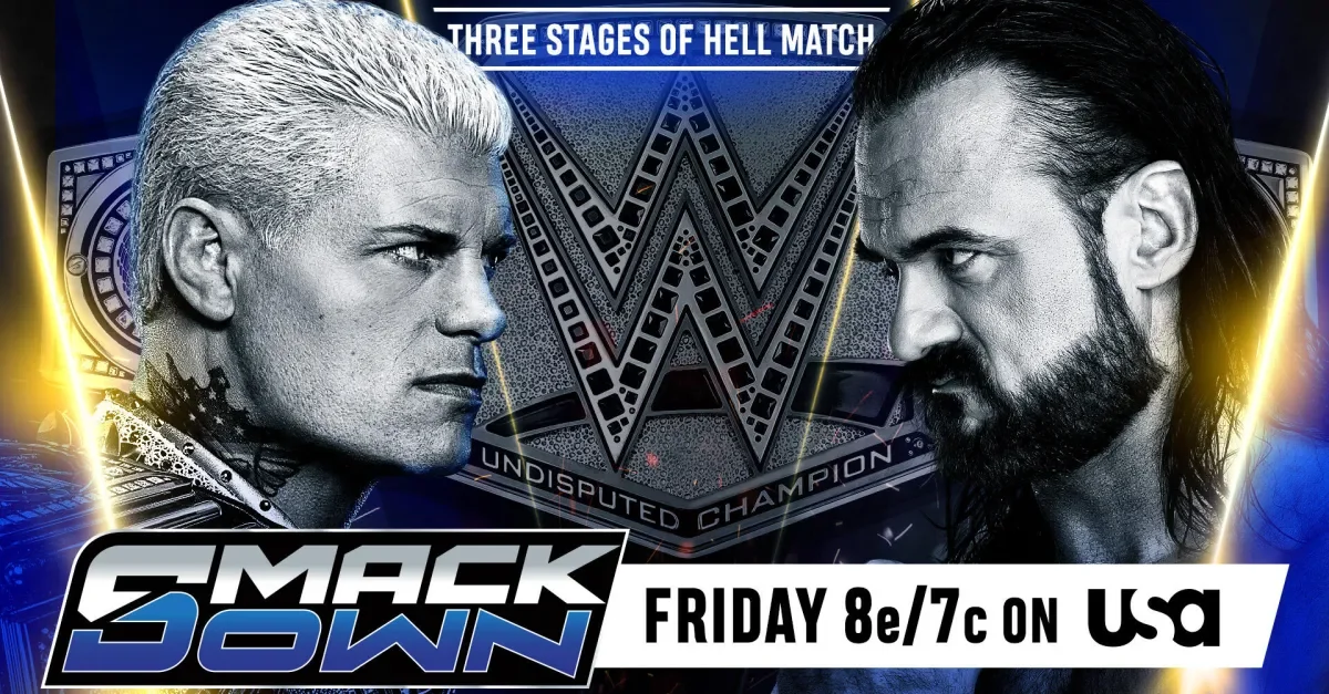 Featured image for WWE SmackDown in Berlin: Rhodes and McIntyre Clash in Three Stages of Hell