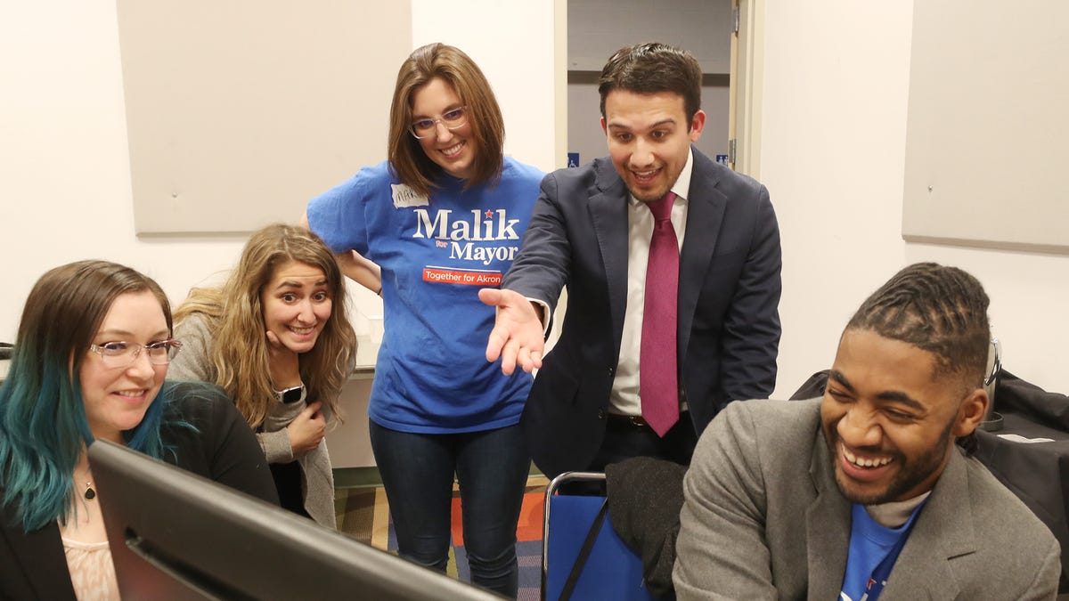 Shammas Malik emerges victorious in Akron mayoral race.