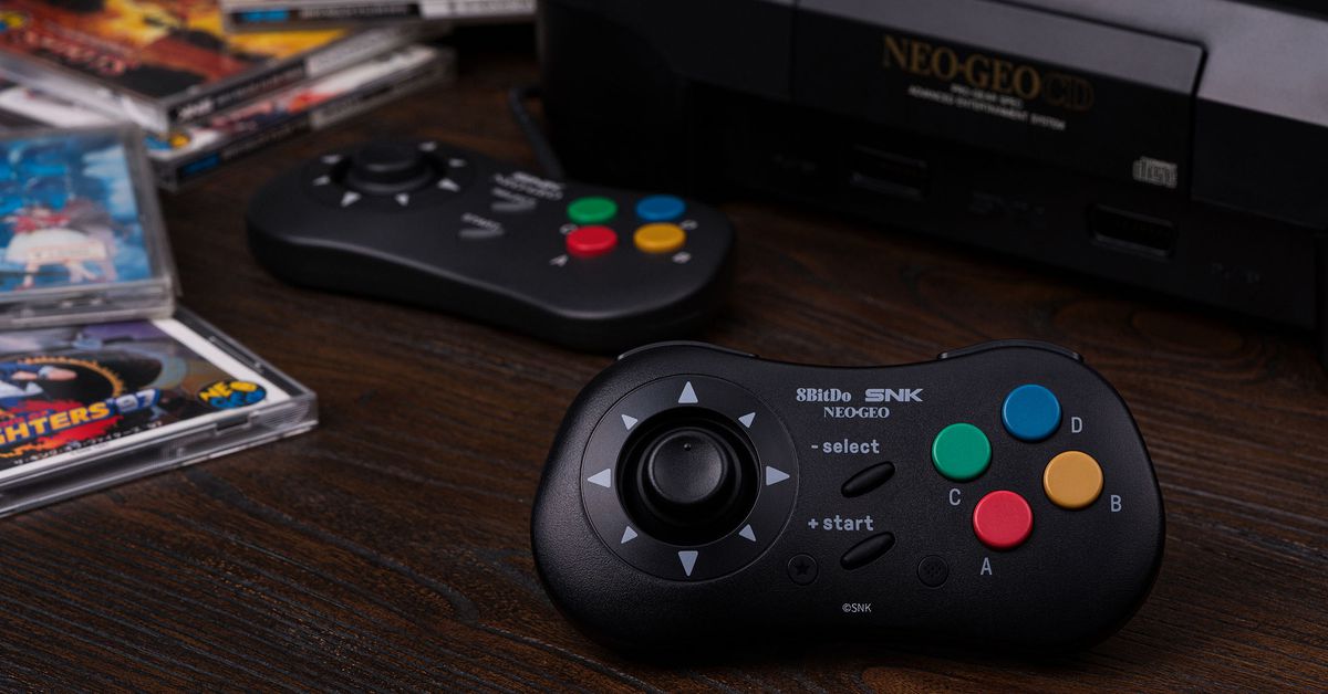 Featured image for 8BitDo Introduces Wireless Neo Geo CD Gamepad with Improved Battery Life and Clicky Joystick