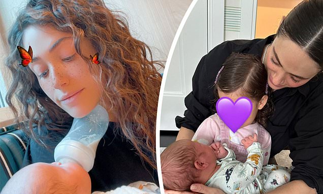 Featured image for Emmy Rossum Shares Rare Photos of Newborn Son and Daughter