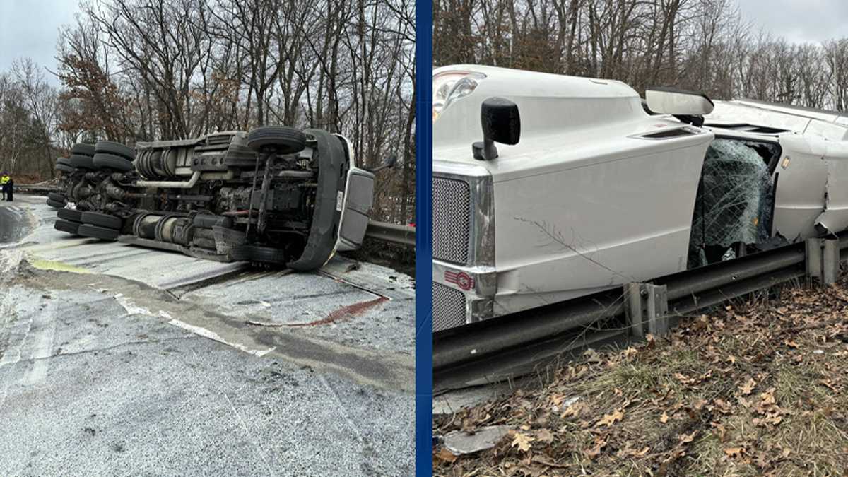 Featured image for "Tanker Rollover Causes 10,000 Gallons of Milk Spill on Mass Pike On-Ramp"