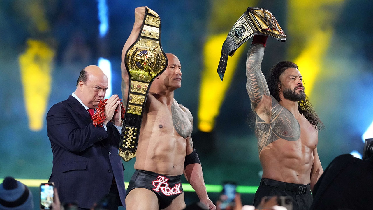 "The Rock Assists Roman Reigns in WrestleMania 40 Victory"