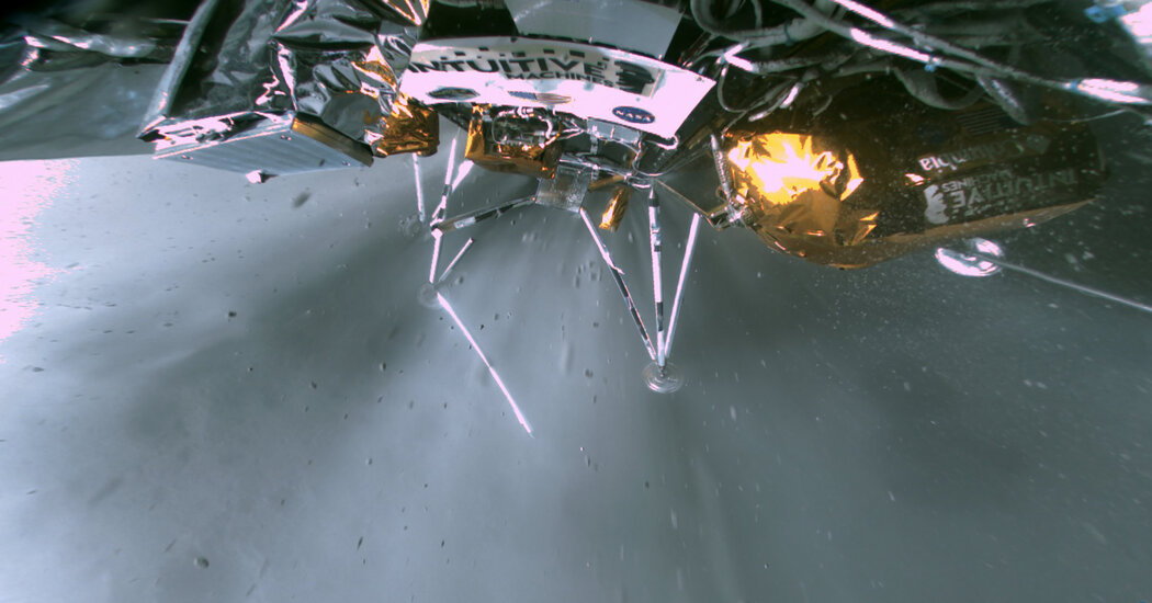 Featured image for "Odysseus Moon Lander's Historic Touchdown: New Images and Science Updates"