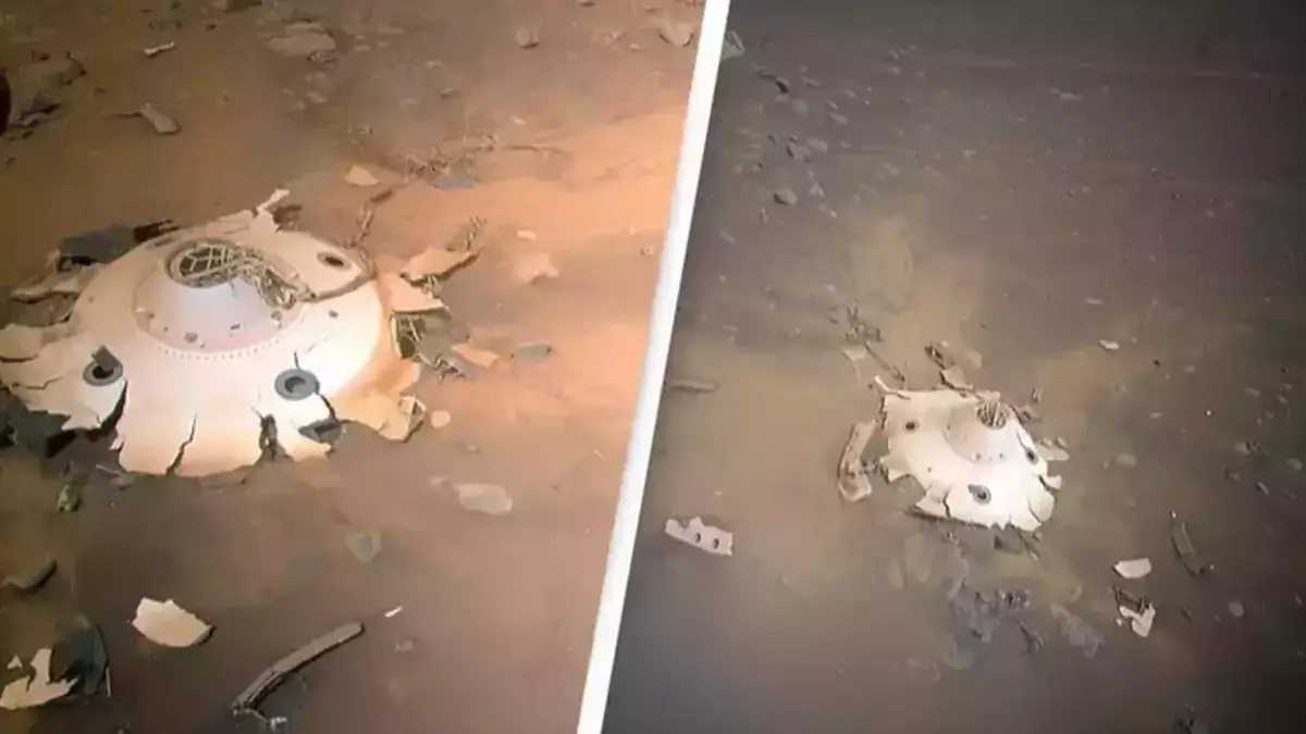"Ingenuity's Mars Mission: Uncovering Otherworldly Wreckage and Aerial Milestones"