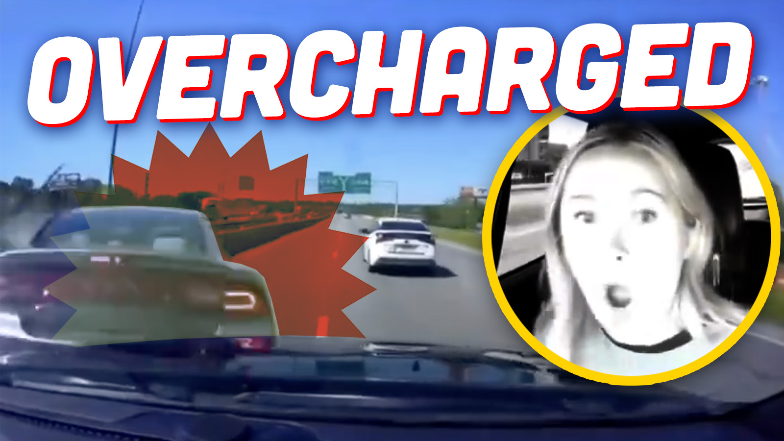 Featured image for "Charger Driver Learns Hard Lesson About Illegal Passing on Shoulder"