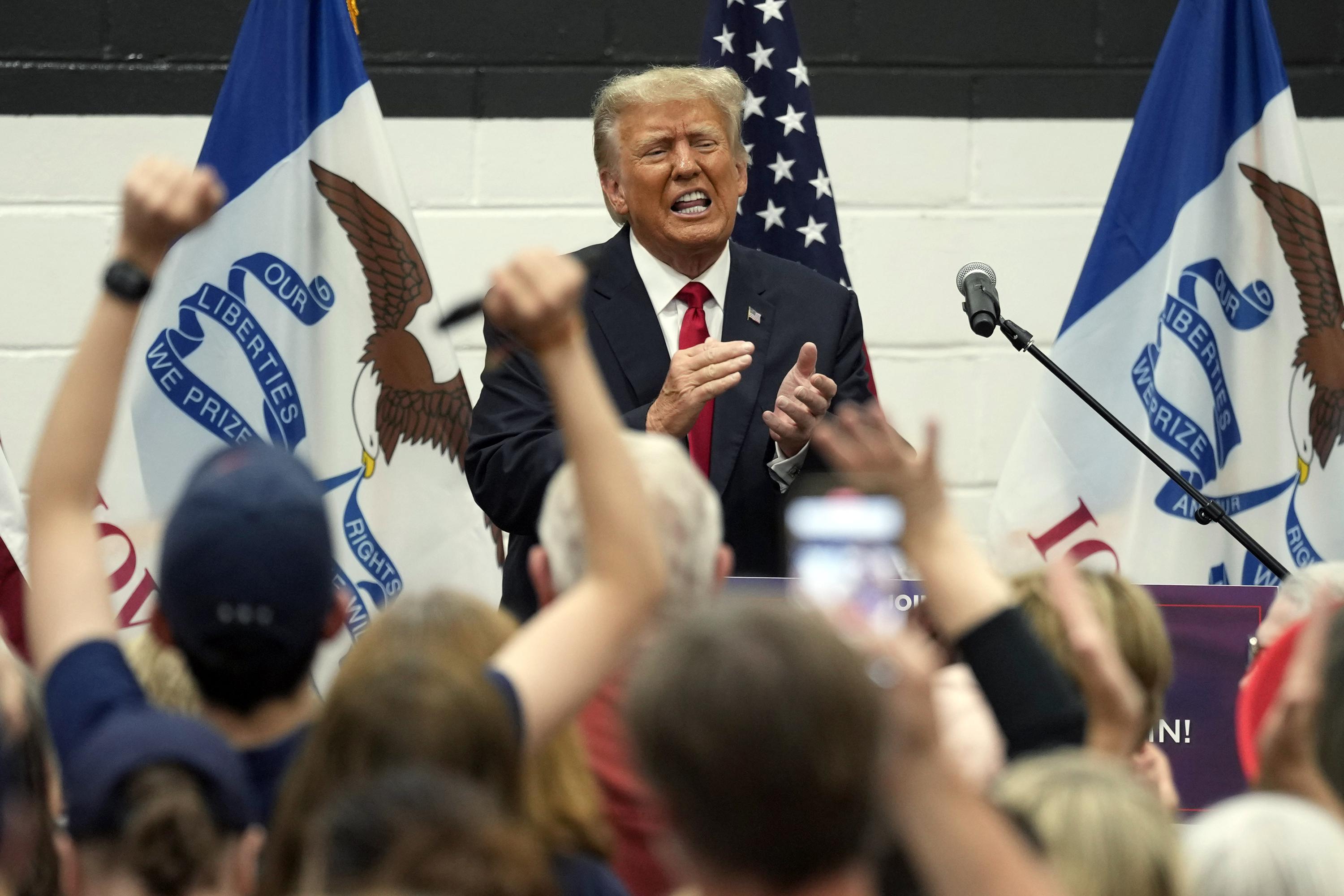 Trump and DeSantis engage in heated campaign trail jabs.