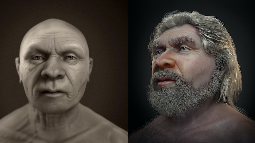 Featured image for "Stunning Facial Reconstruction Brings Neanderthal 'Old Man' Back to Life"