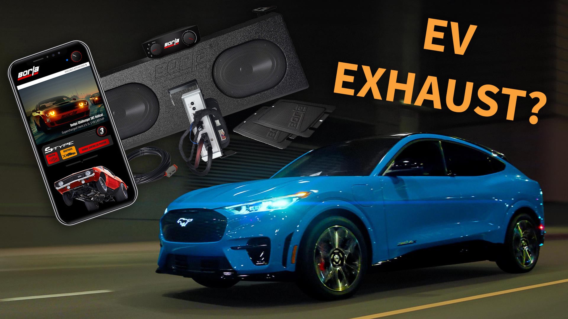 "Reactions to Borla's Fake V8 'Exhaust' for Ford Mach-E"
