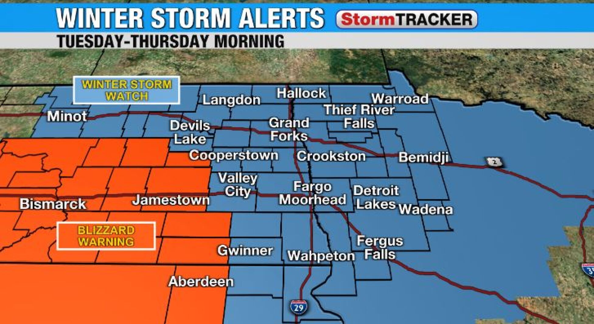 Early Spring Storm Brings Heavy Snow and Strong Winds to Northern Plains.
