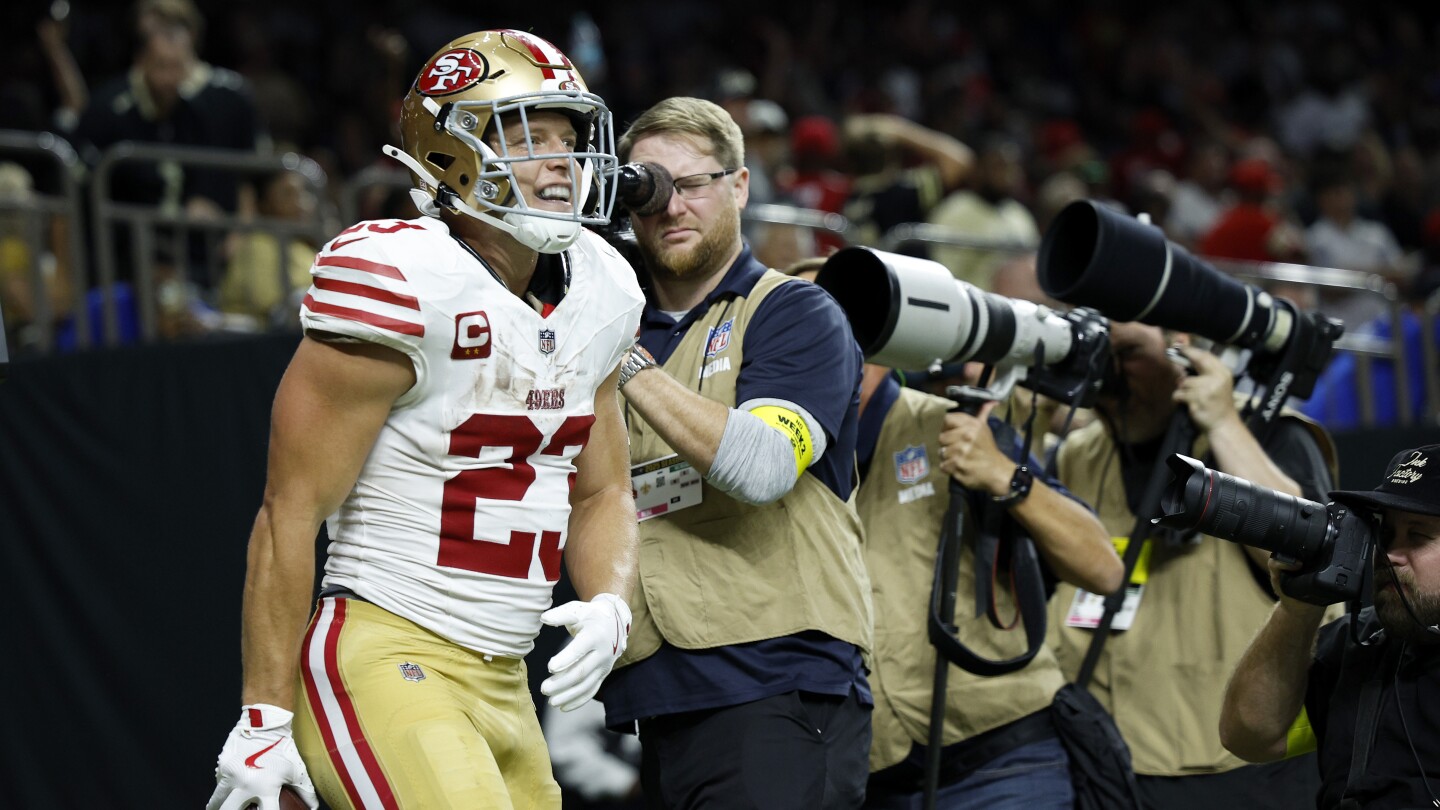 Featured image for Christian McCaffrey joins NFL elite with dual-threat record and key touchdowns