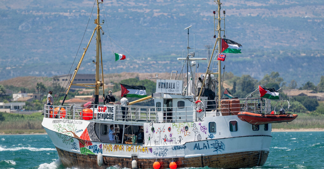 Featured image for Israel intercepts Gaza-bound aid ships amid escalating tensions