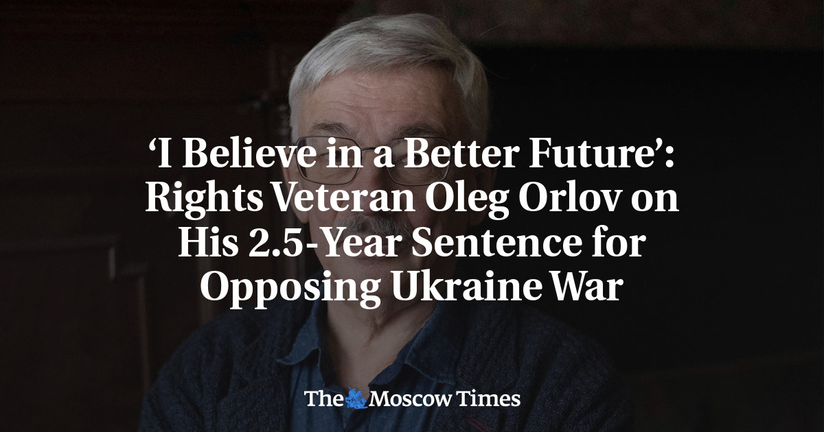 Russian Human Rights Activist Oleg Orlov Sentenced to 2.5 Years for Opposing Ukraine War
