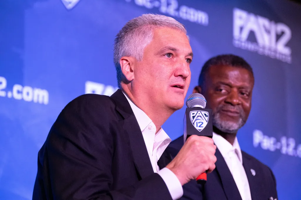 Featured image for "Pac-12 and Commissioner George Kliavkoff Part Ways in Mutual Agreement"