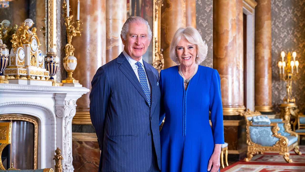 "Regal Portraits of King Charles and Queen Camilla Released Ahead of Coronation"