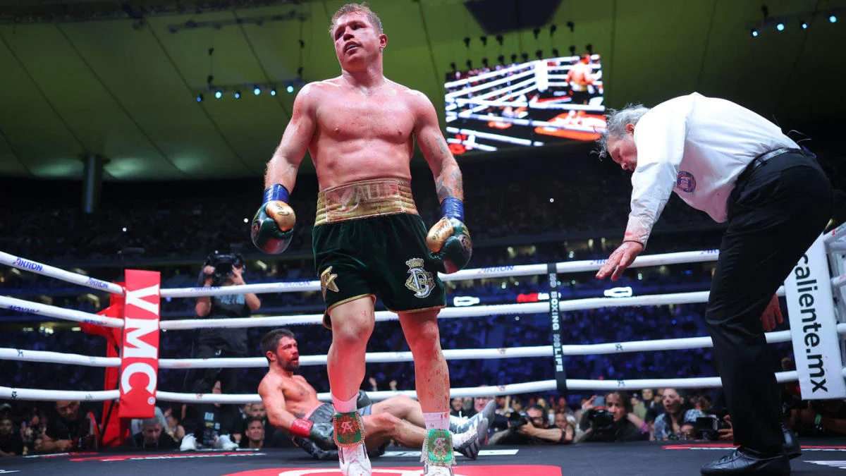 Featured image for Canelo Alvarez dominates John Ryder in homecoming fight.