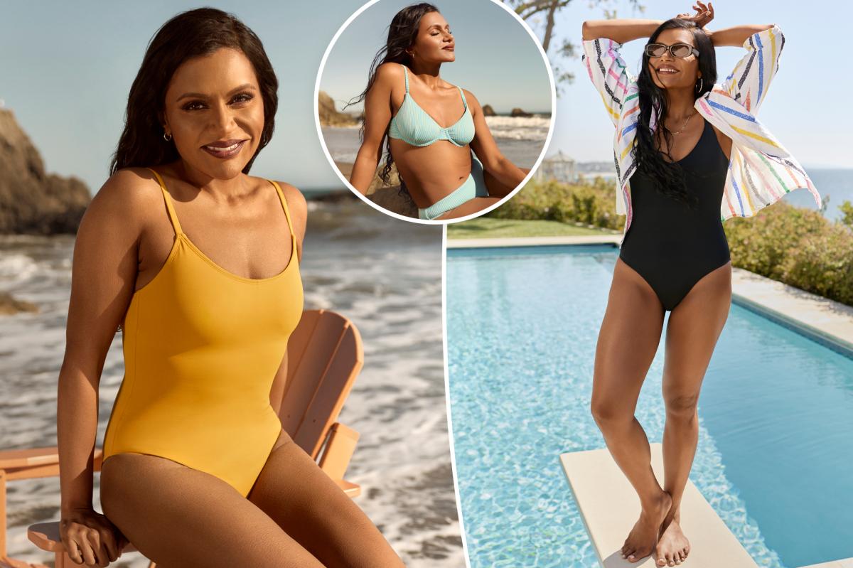 Mindy Kaling's Confidence Shines in New Swimwear Line.