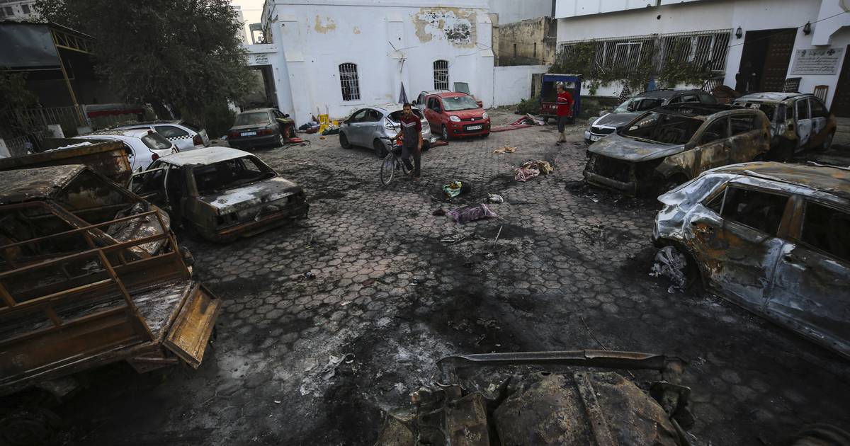 Featured image for "AP Visual Analysis Reveals Probable Cause of Gaza Hospital Explosion"