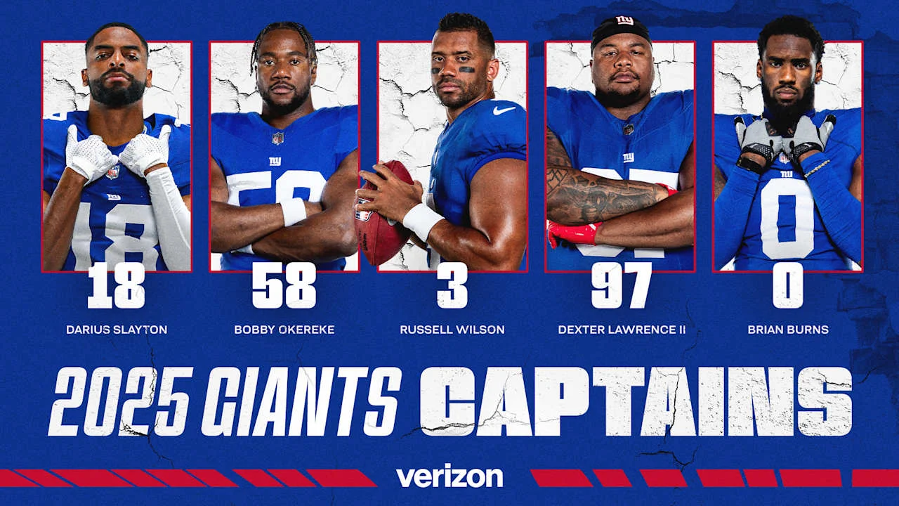 Giants Announce 2025 Team Captains