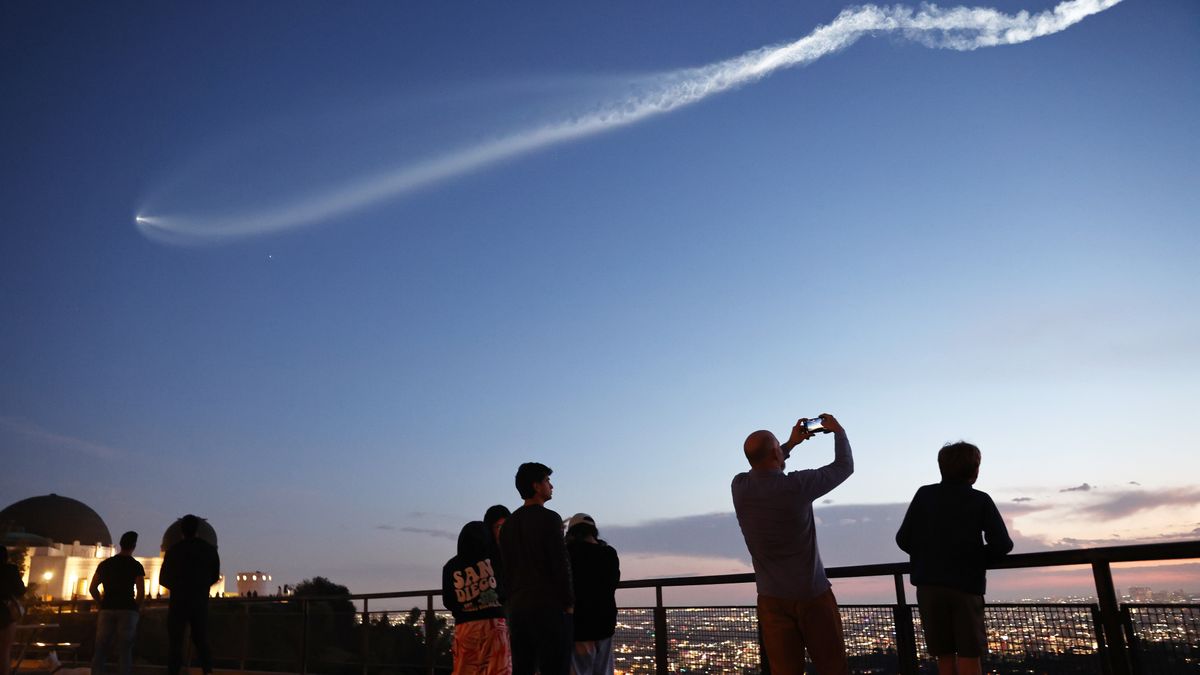 "SpaceX's Starlink Launch Lights Up West Coast Skies"