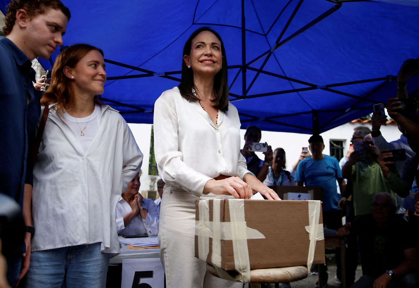 María Corina Machado Declares Victory in Venezuelan Opposition Primary