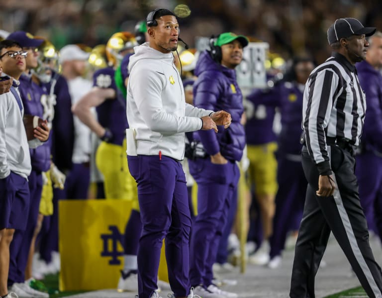 Featured image for "Notre Dame's Marcus Freeman Reflects on Dominant Win Against Wake Forest"