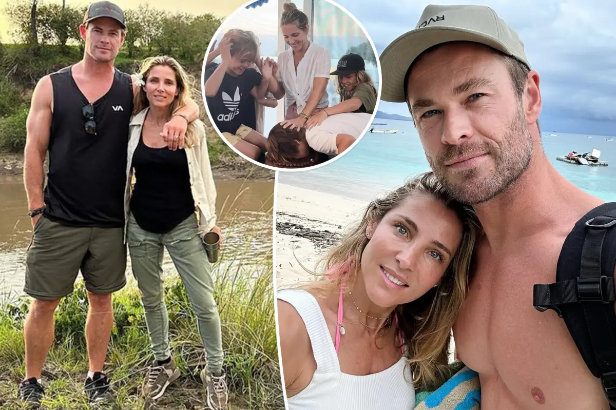 Featured image for Chris Hemsworth and Elsa Pataky face backlash over son's birthday prank