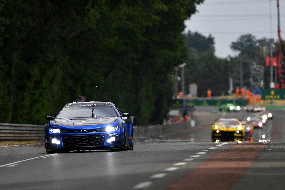 Featured image for Garage 56's NASCAR entry overcomes drama to complete Le Mans 24.