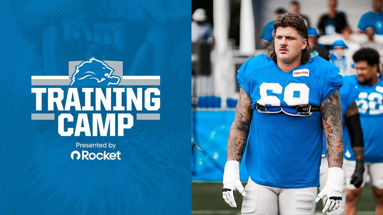 Lions' Coach Dan Campbell Praises Rookie Tate Ratledge as a Potential Starter