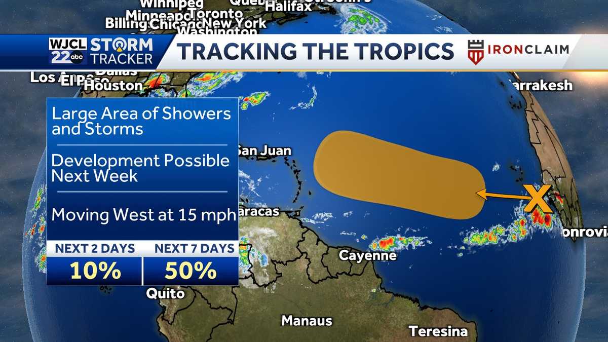 Tropical Disturbance off Africa Could Develop into Depression or Storm Next Week