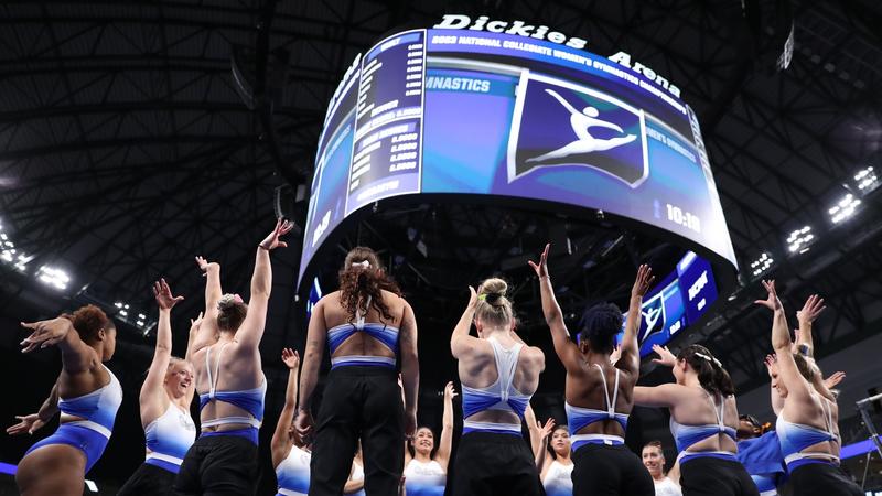 Featured image for Top Gymnastics Teams Compete for NCAA National Title.