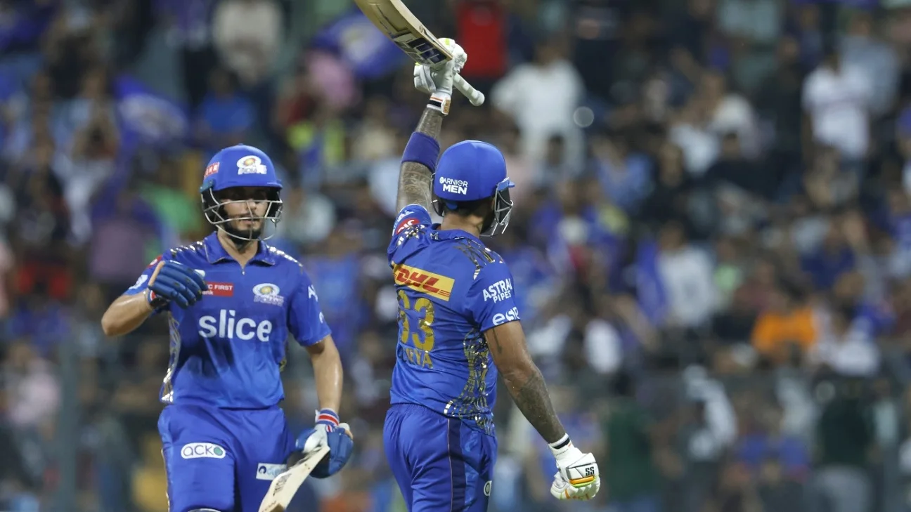 Featured image for Mumbai's Batting Dominance Continues in IPL 2023.