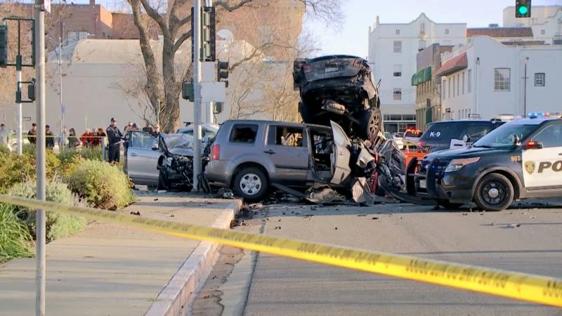 Teenage car theft leads to deadly crash and injuries in California.