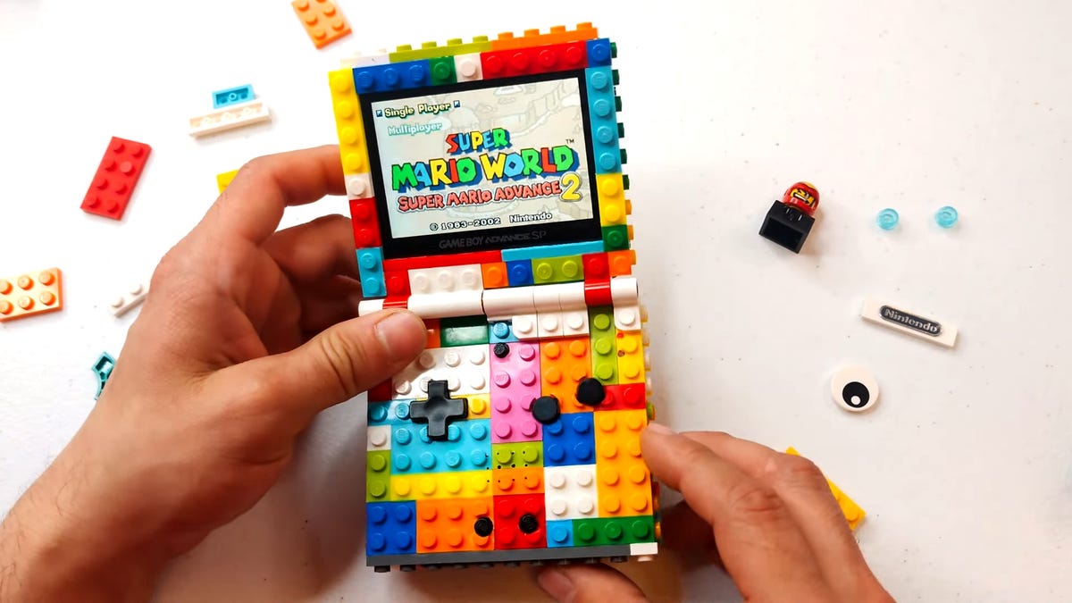 YouTuber Builds Lego Game Boy Advance SP