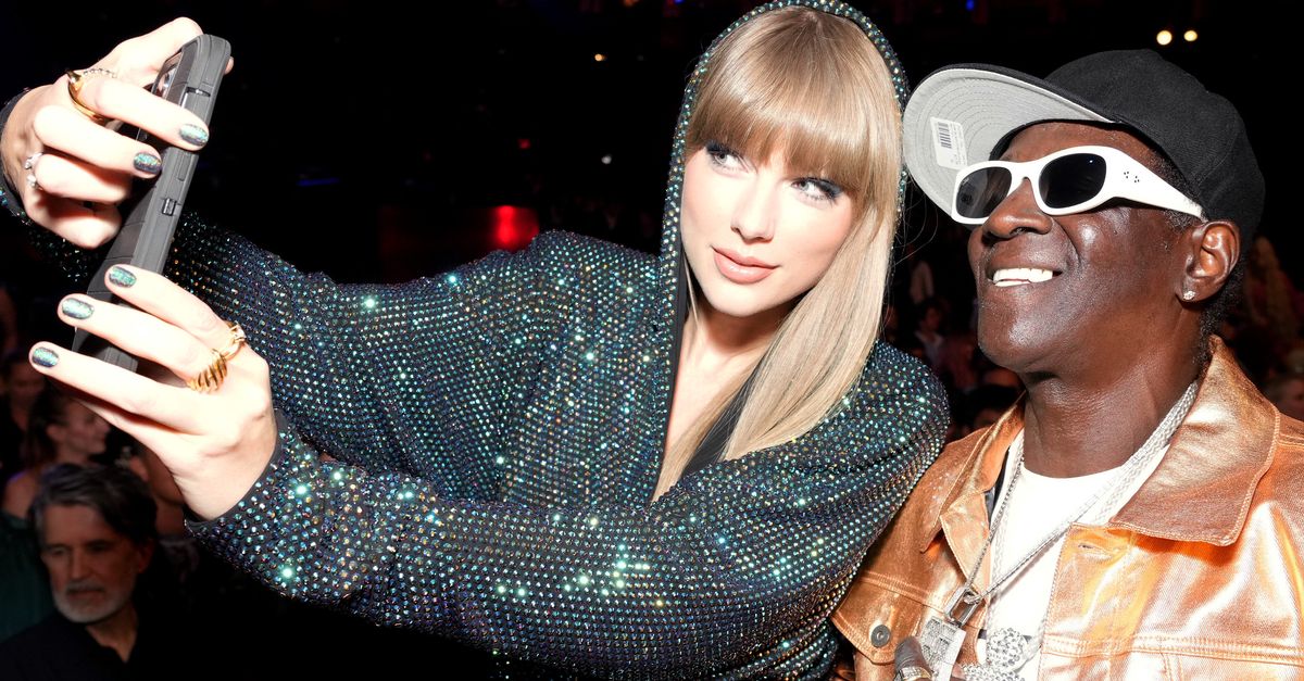 Featured image for "Flavor Flav's Proud Moment: Taylor Swift's Historic Grammy Wins"