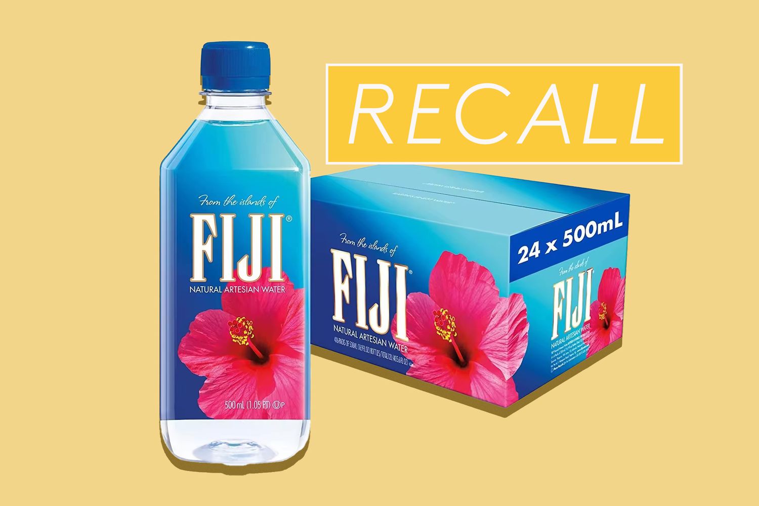 Featured image for FDA Recalls 1.9 Million Fiji Water Bottles Over Contamination Concerns