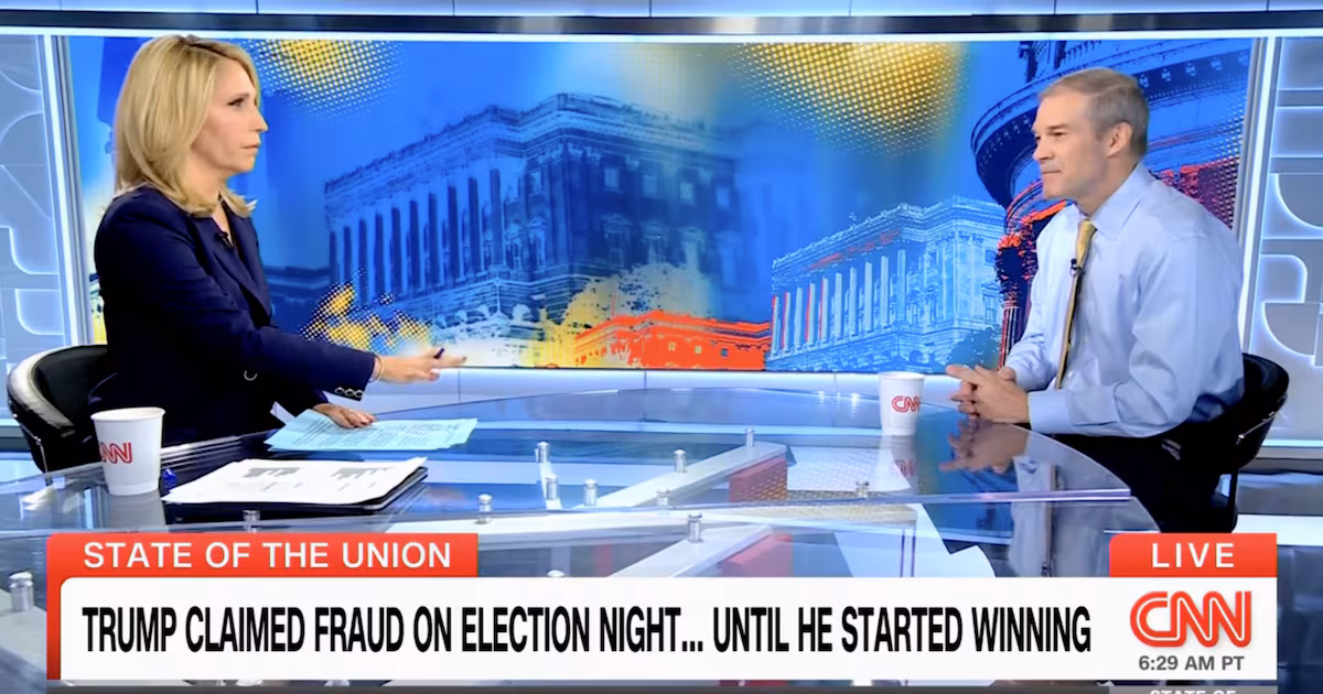 Featured image for Jim Jordan Concedes 2020 Election Was Fair in CNN Interview