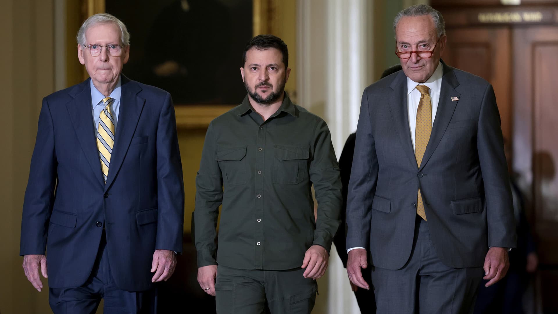 Ukraine's Zelenskyy meets with Biden and Congress amid wavering Republican support