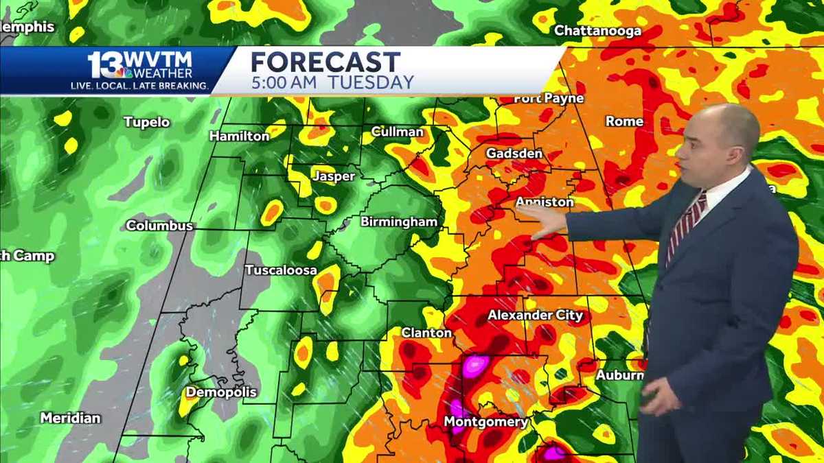 "Alabama Braces for Powerful Storm System with High Winds and Heavy Rain"