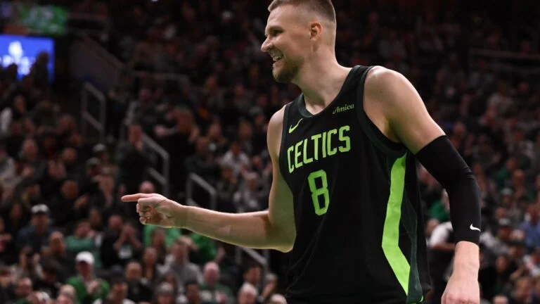 Featured image for Porzingis Shines in Triumphant Return, Lifts Celtics Over Clippers