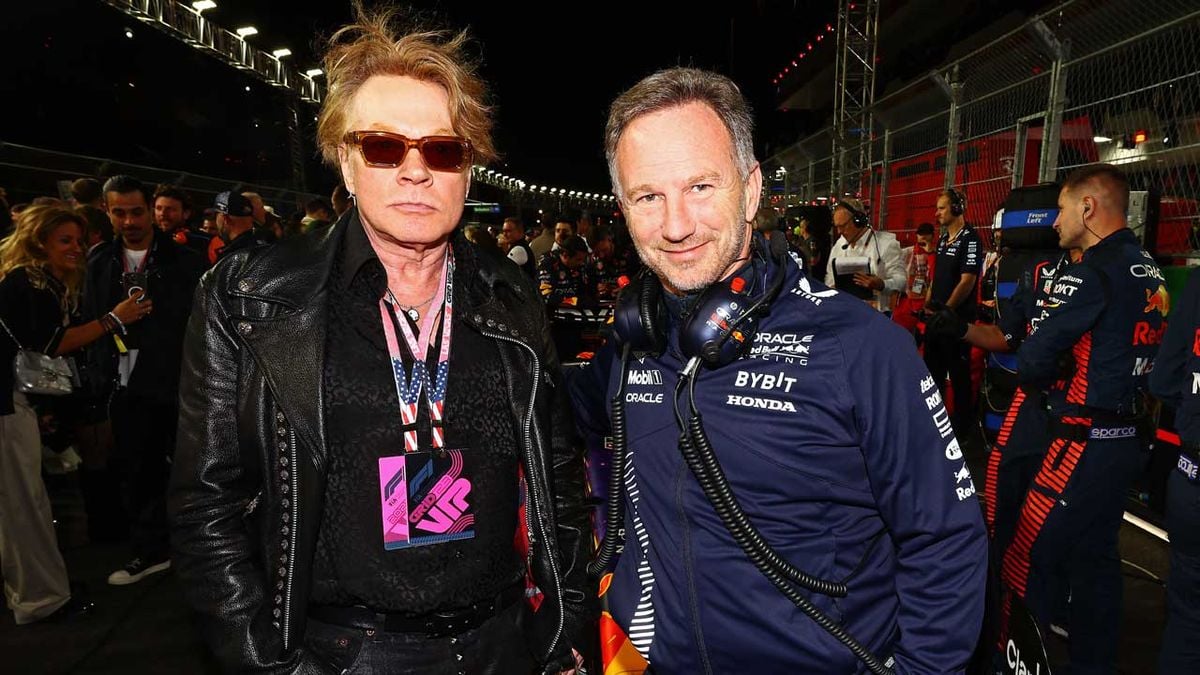 Featured image for "Axl Rose's Epic Vegas Adventure: Grand Prix, Red Bull Racing, Robert Trujillo, and a Rare Interview"