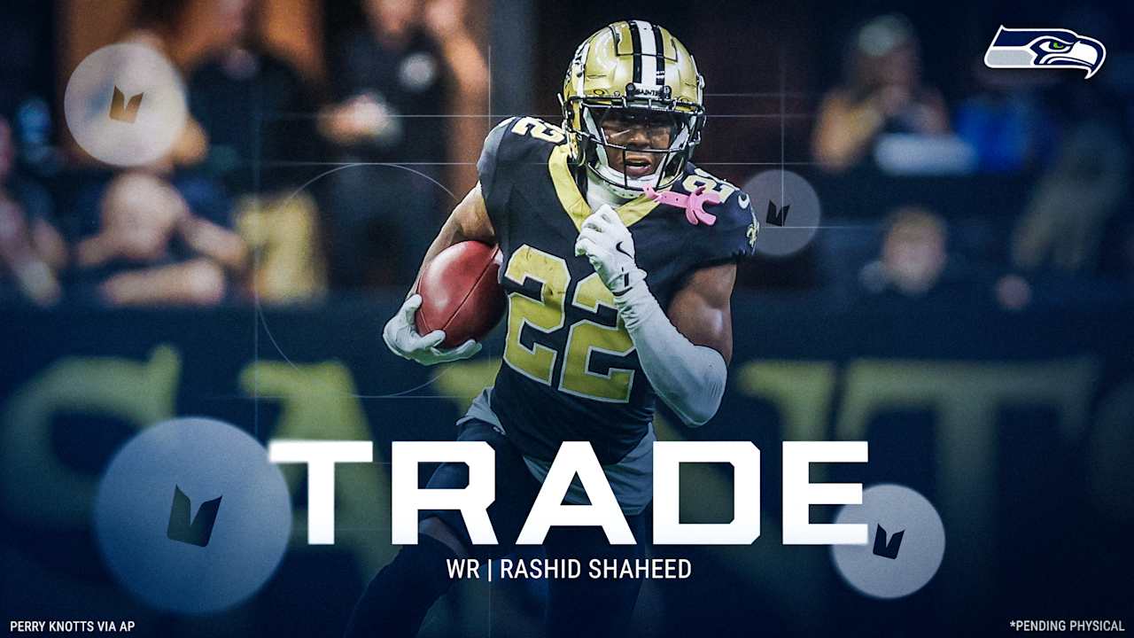 Featured image for Seahawks Acquire WR Rashid Shaheed in Trade with Saints