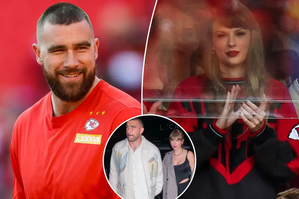"Taylor Swift Stuns in Vintage Chiefs Sweatshirt, Supports Boyfriend Travis Kelce at Bills Game"