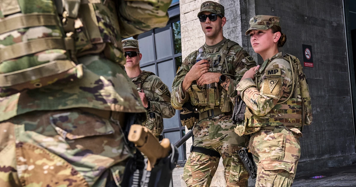 National Guard Troops' New Weapons in Washington, D.C.