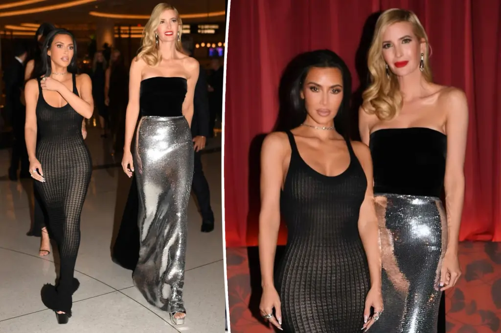 Featured image for "Kim Kardashian and Ivanka Trump's Glamorous Twinning Moments at Fontainebleau Las Vegas Opening"