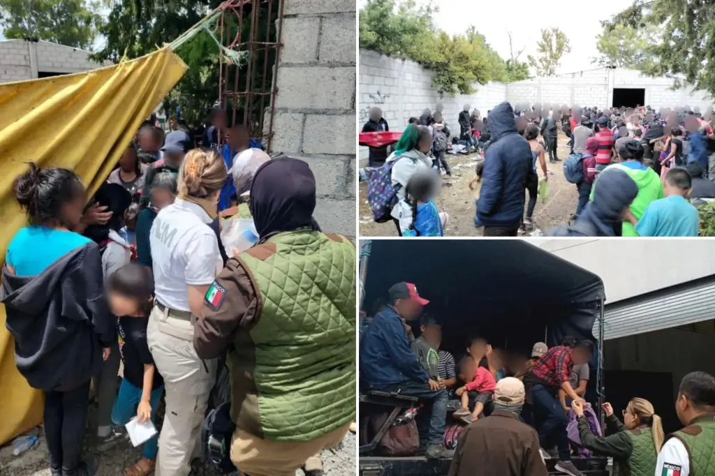 "Over 500 Migrants, Majority Children, Discovered in Mexico's Roadside Compound en route to US"