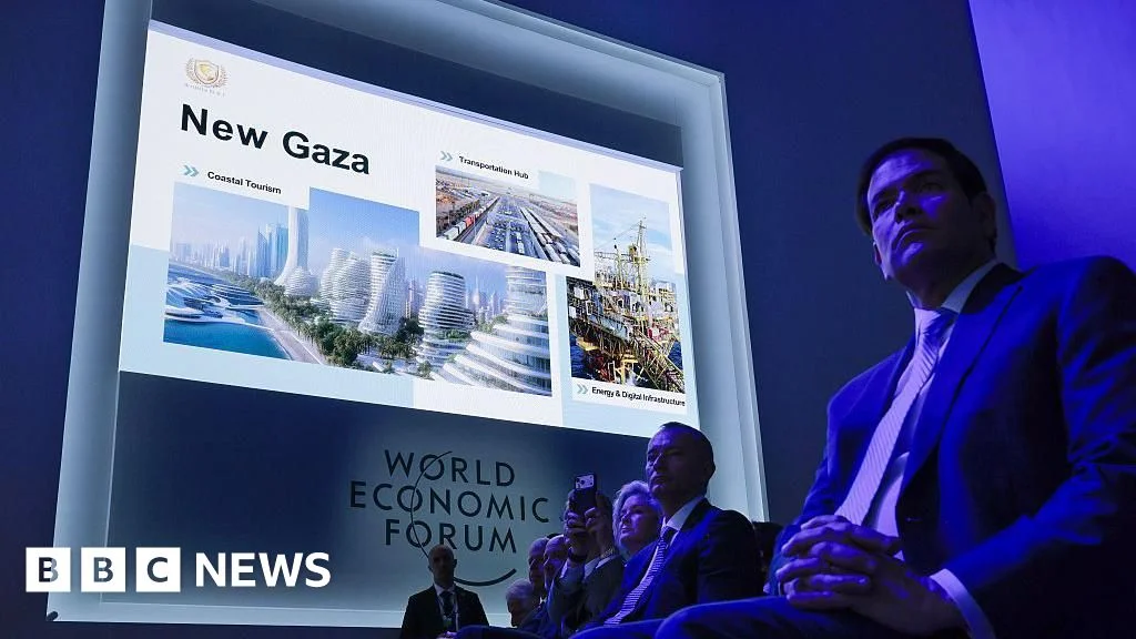 US pitches skyline-led reconstruction for Gaza at Davos